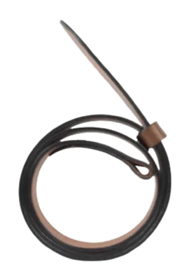 1.5" Wide Brown Leather Belt Strap Replacement with Chicago Screws