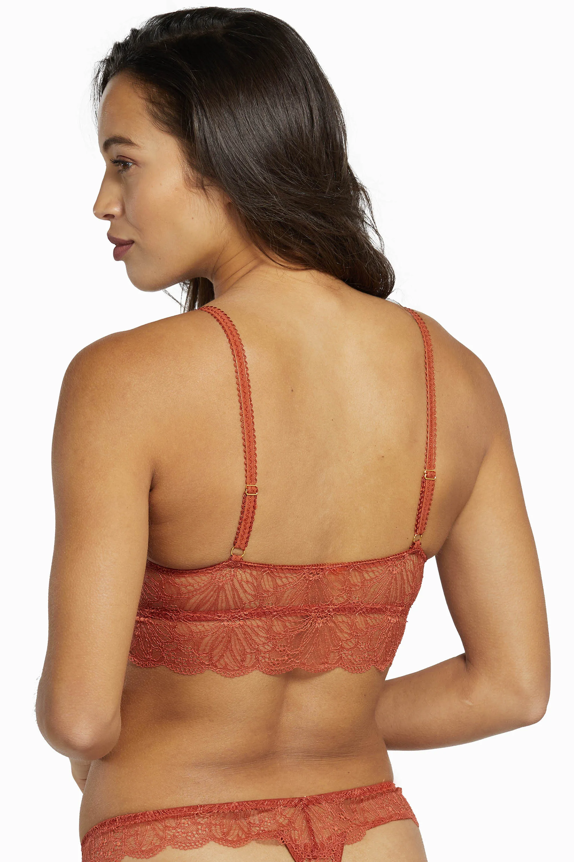 Ariana Everyday Lace Bralette Intense Rust