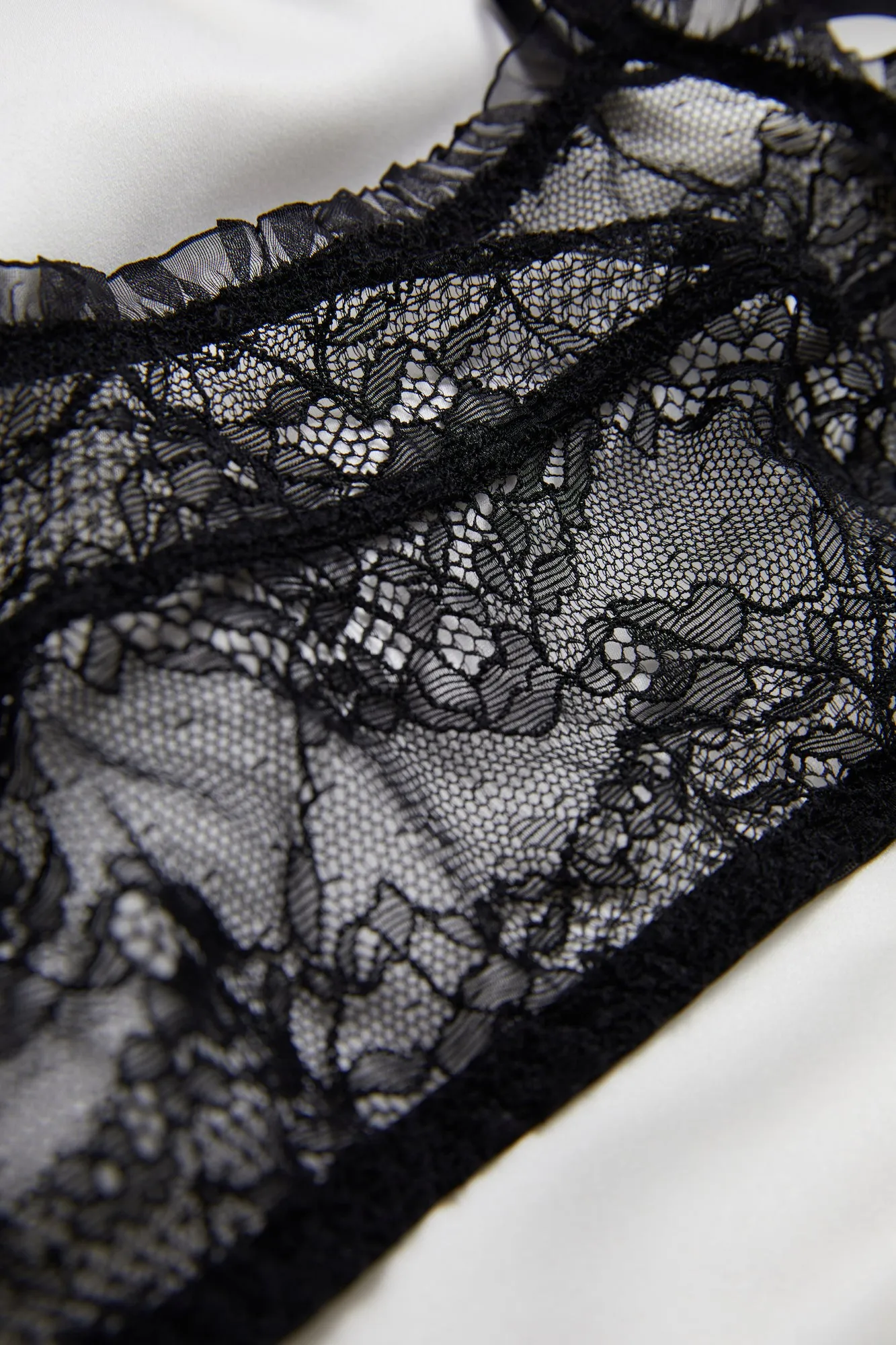 Black Lace Bralette Set