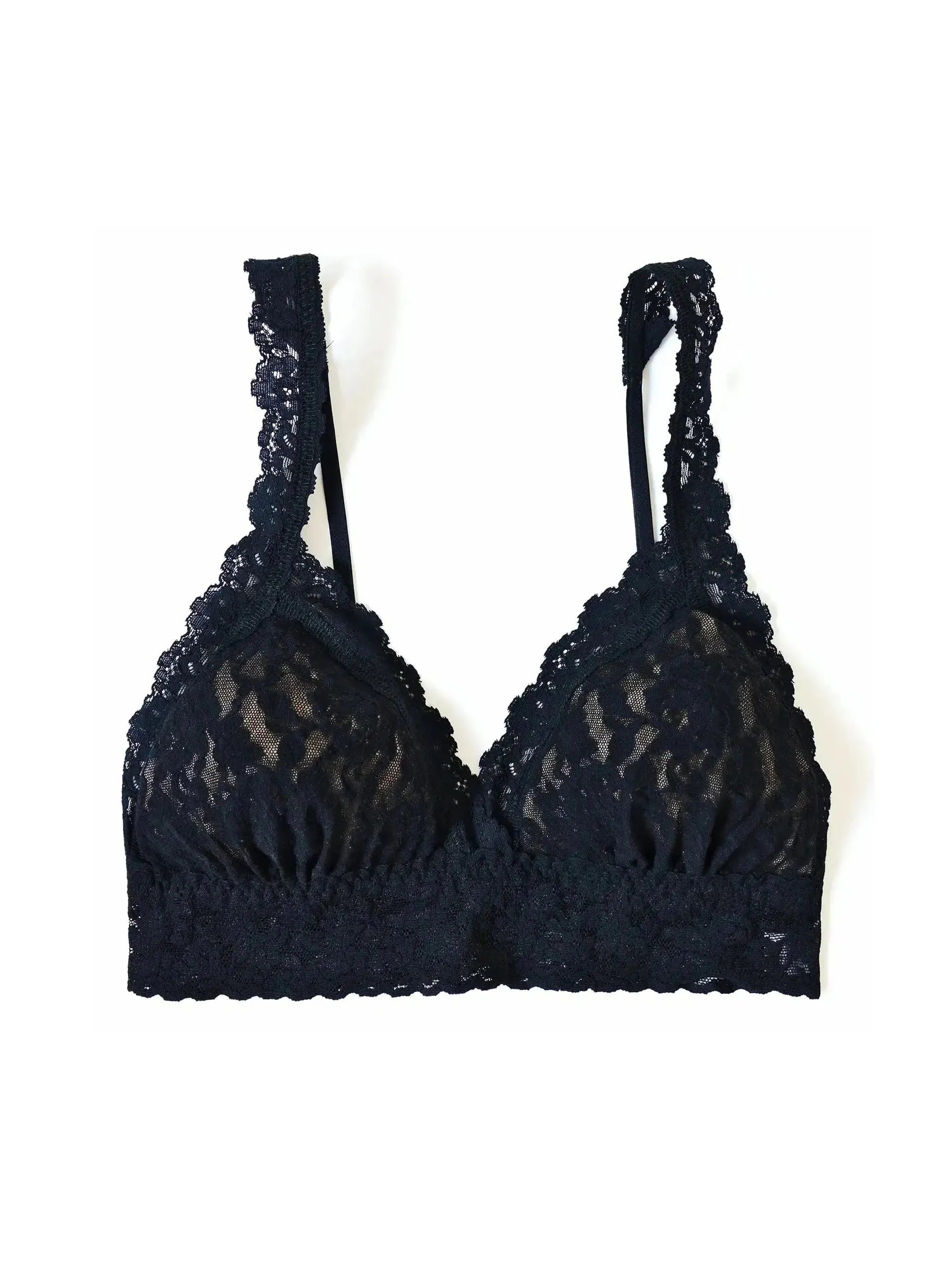 Black Signature Lace Padded Bralette