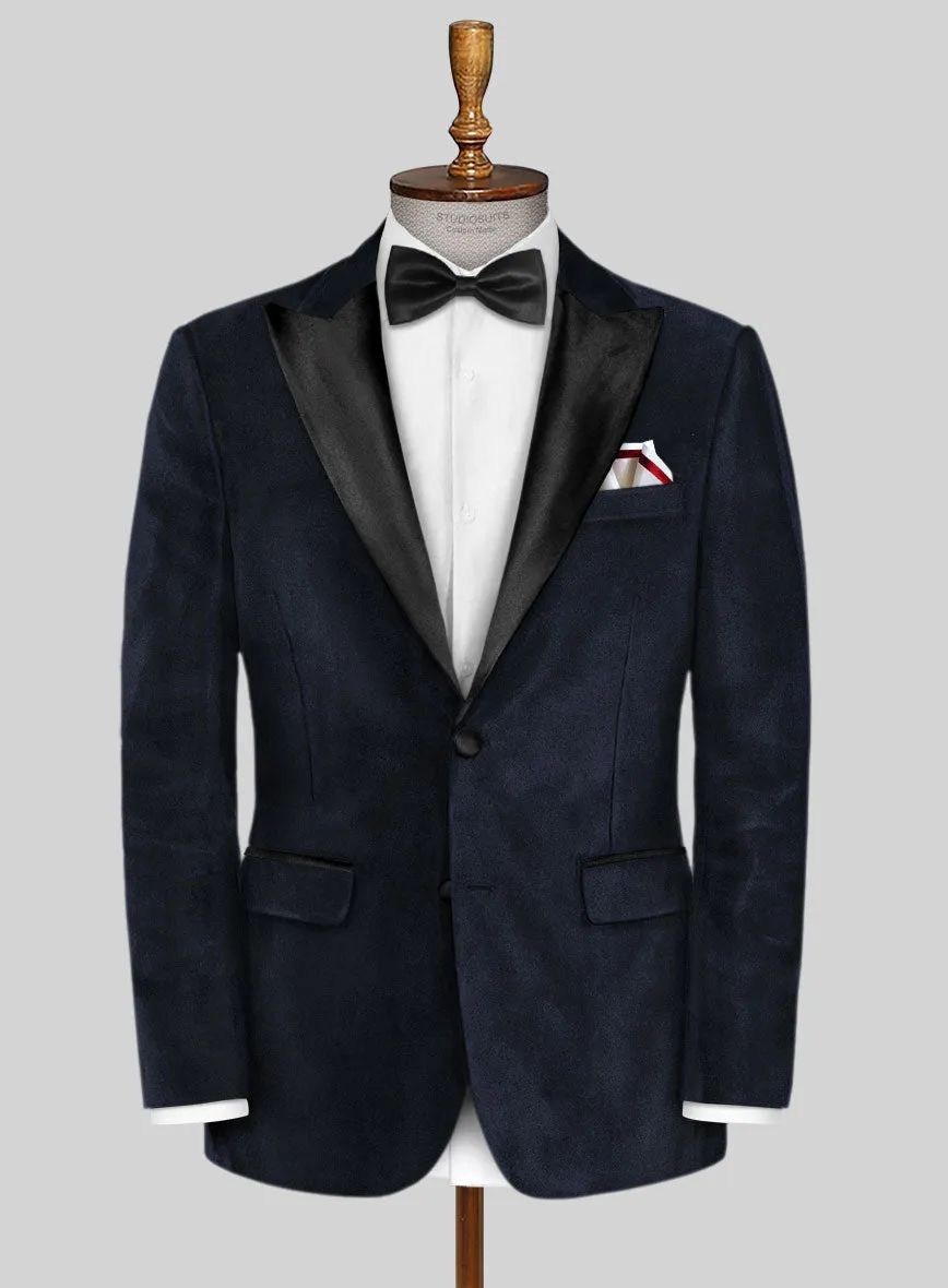 Blue Velvet Tuxedo Suit