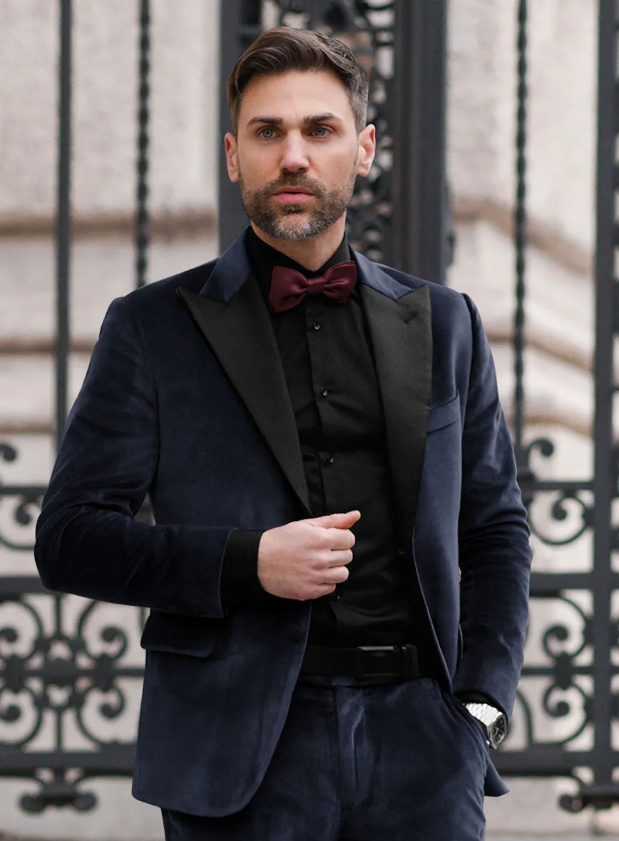 Blue Velvet Tuxedo Suit