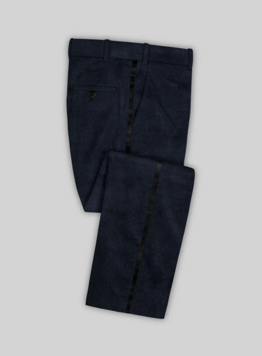 Blue Velvet Tuxedo Suit