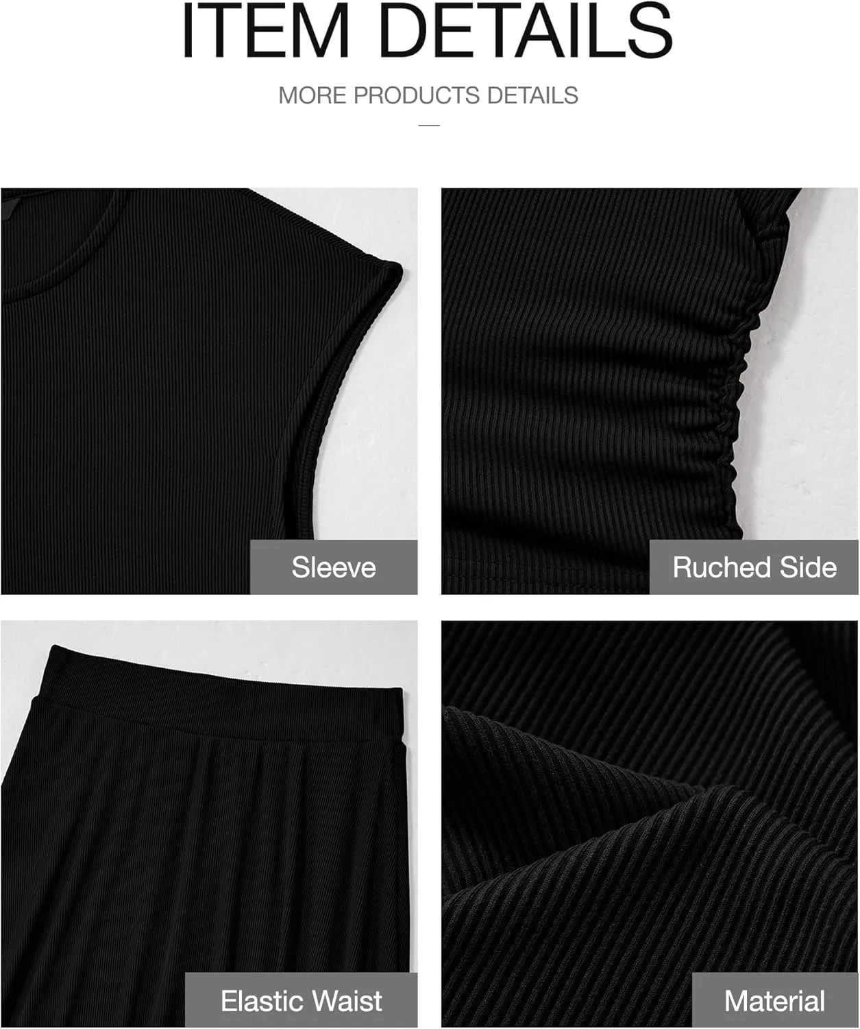BTFBM Women Two Piece Skirt Set Summer 2025 Casual Vacation Crew Neck Short Sleeve Cropped Top Elastic Waist Midi Skirts