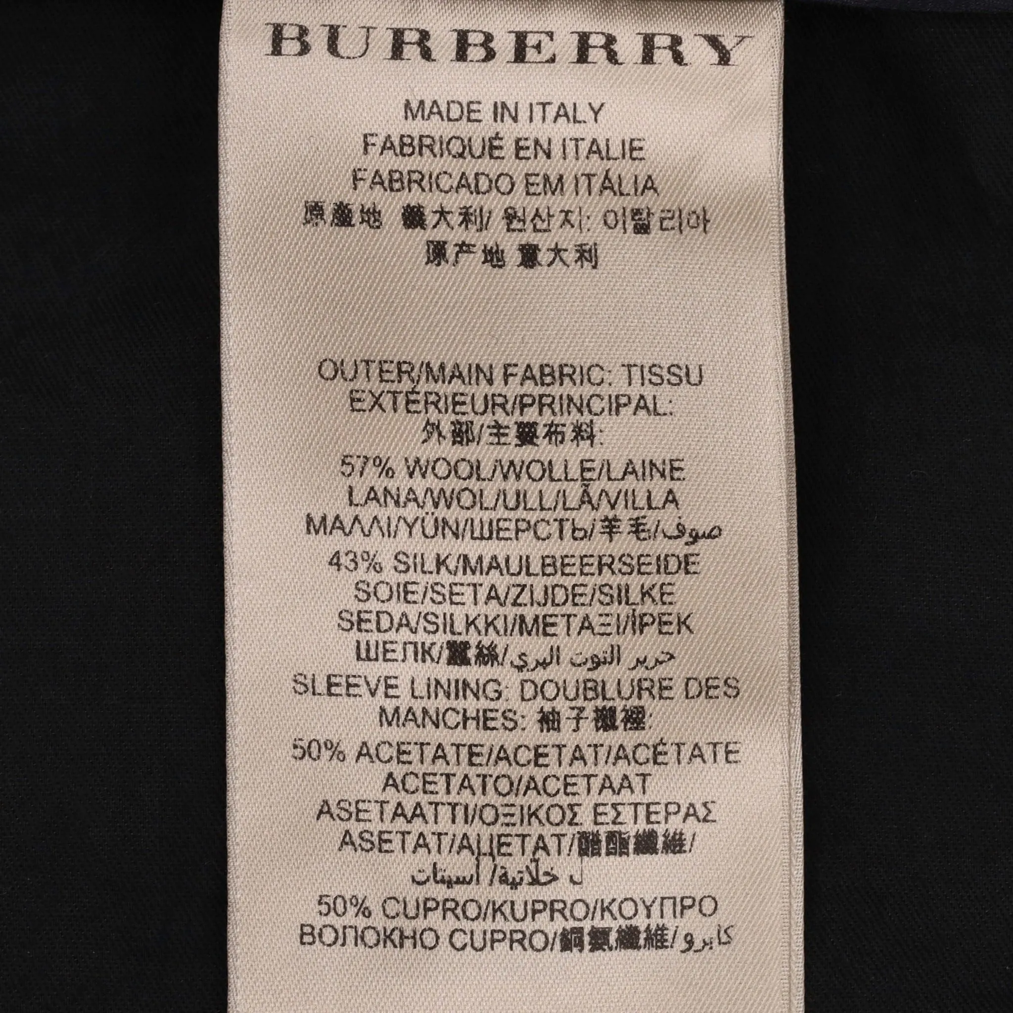 Burberry London Silk & Wool Blend Two-Piece Suit. Size 52IT