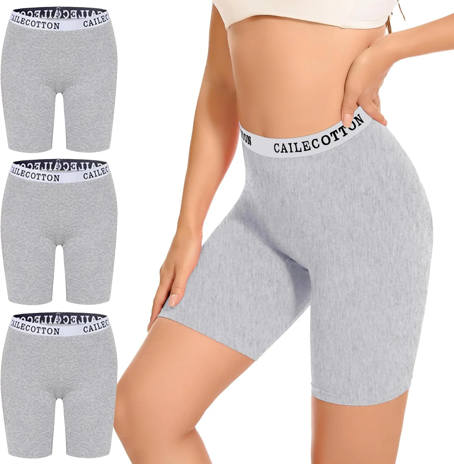 CAILECOTTON Boy Shorts Underwear - Boxers, Boyshorts Panties, Womens Boxer Briefs