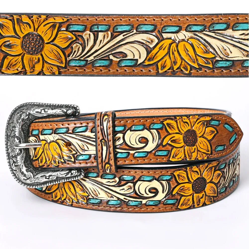 Camilla Hand Tooled Leather Belt