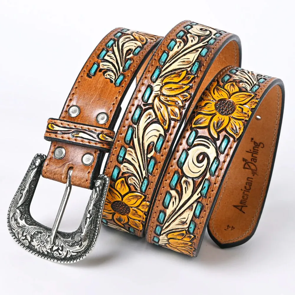 Camilla Hand Tooled Leather Belt