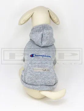 Champi Embroidered Patch Zippered Pocket Hoodie (avail in other colours)