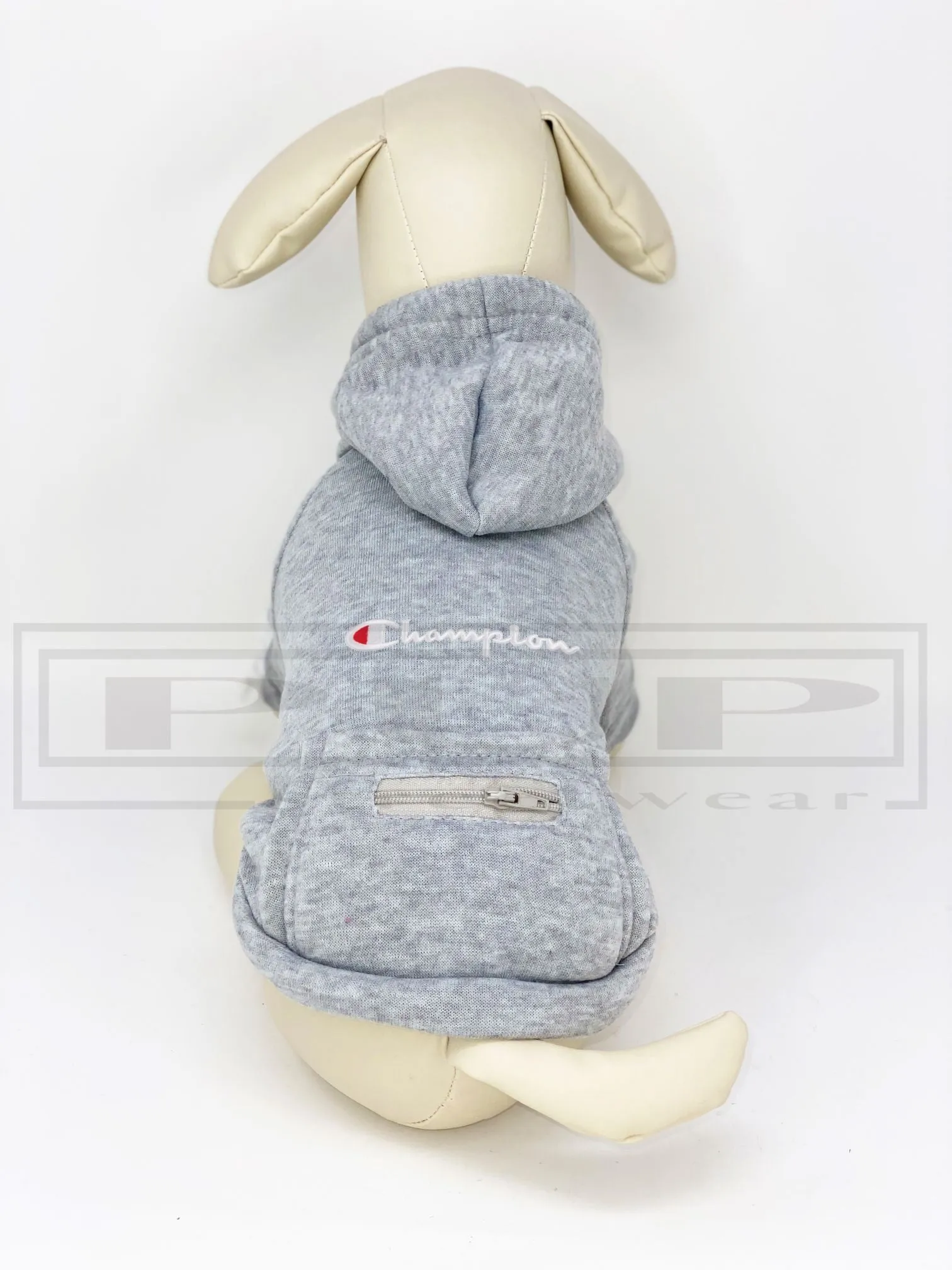 Champi Embroidered Patch Zippered Pocket Hoodie (avail in other colours)
