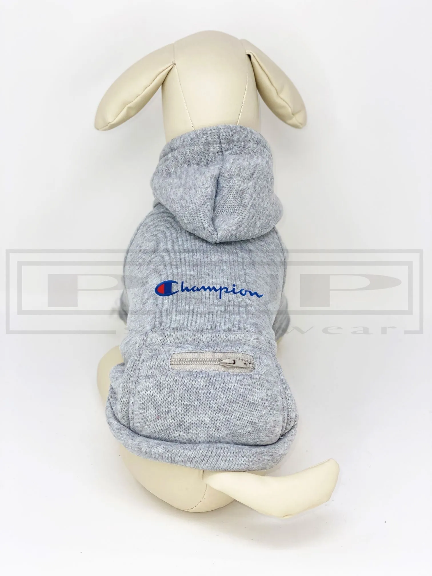 Champi Embroidered Patch Zippered Pocket Hoodie (avail in other colours)