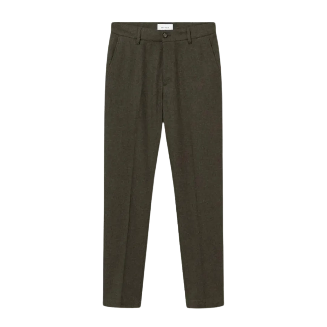 Como Wool Suit Pants - Forest Green