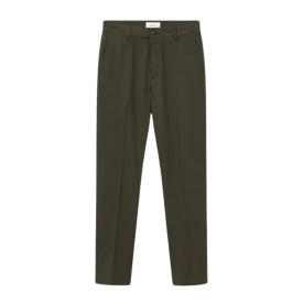 Como Wool Suit Pants - Forest Green