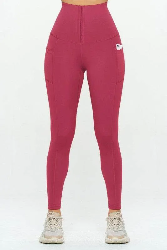 Corset Leggings  Soft Body Shaper With Pockets