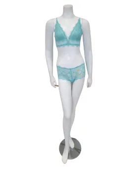 Cosabella Blue Capri Allure Bralette & Hotpant Set