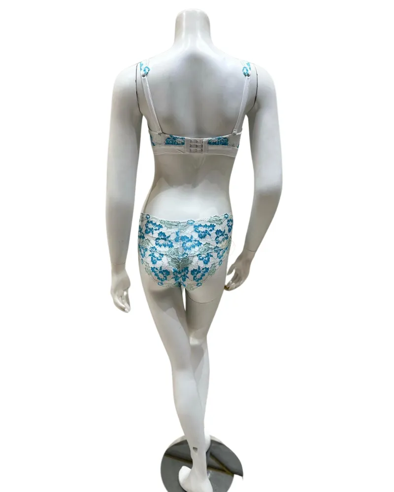 Cosabella Savona White/Verde Bralette Set