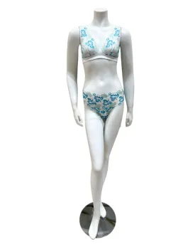 Cosabella Savona White/Verde Bralette Set