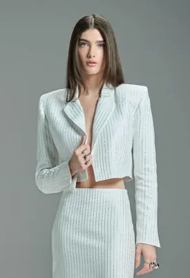 Crystal Cropped Blazer