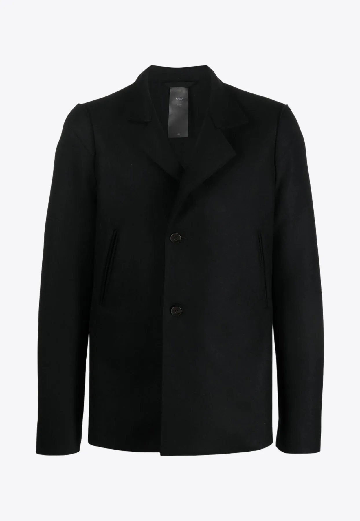 Double-Breasted Wool-Blend Jacket