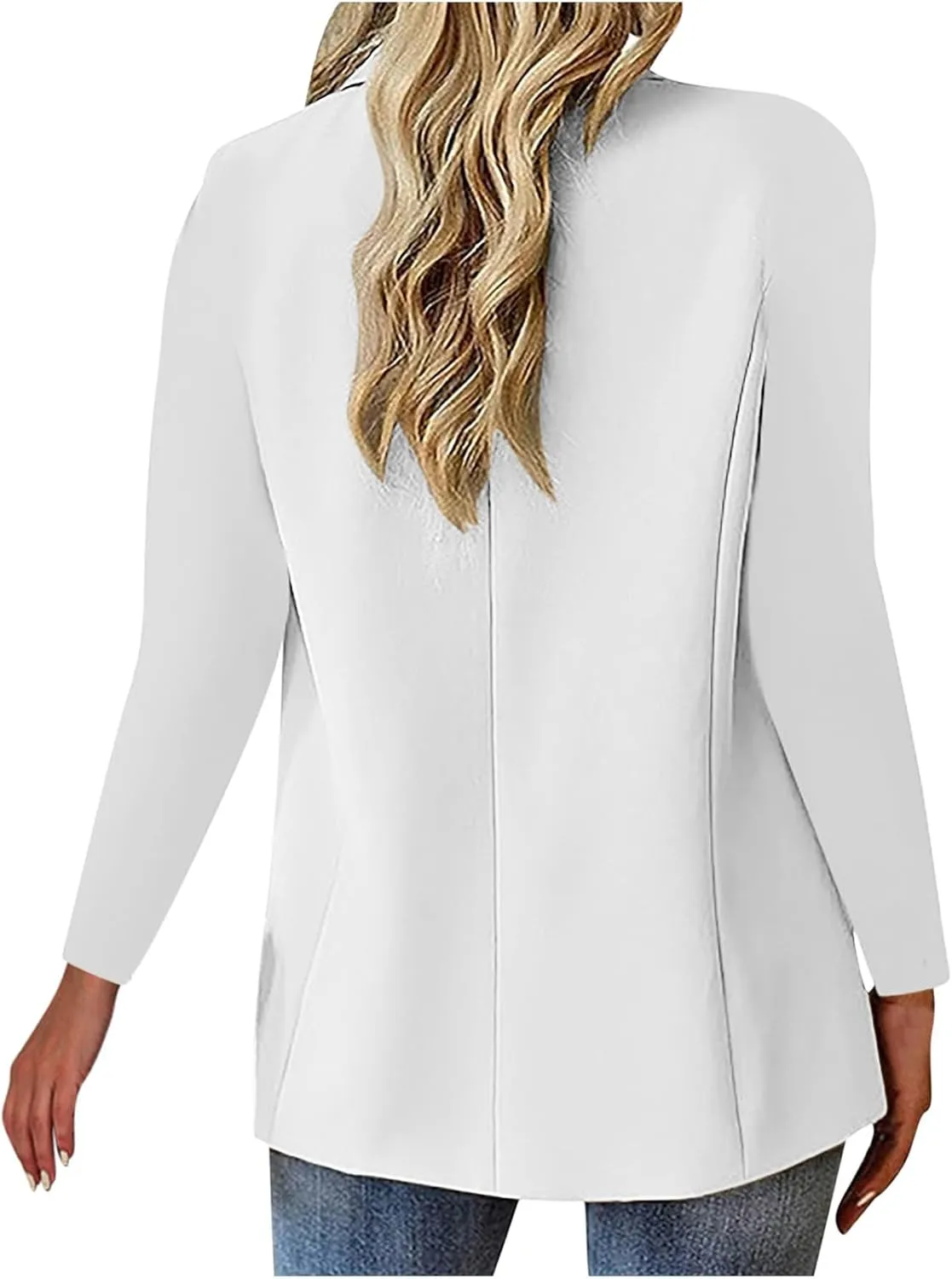 Firzero Red Blazer for Women Dressy Long Sleeve Casual Blazer Lapel Open Front Work Office Blazer Jacket 2024 Fall Blazer