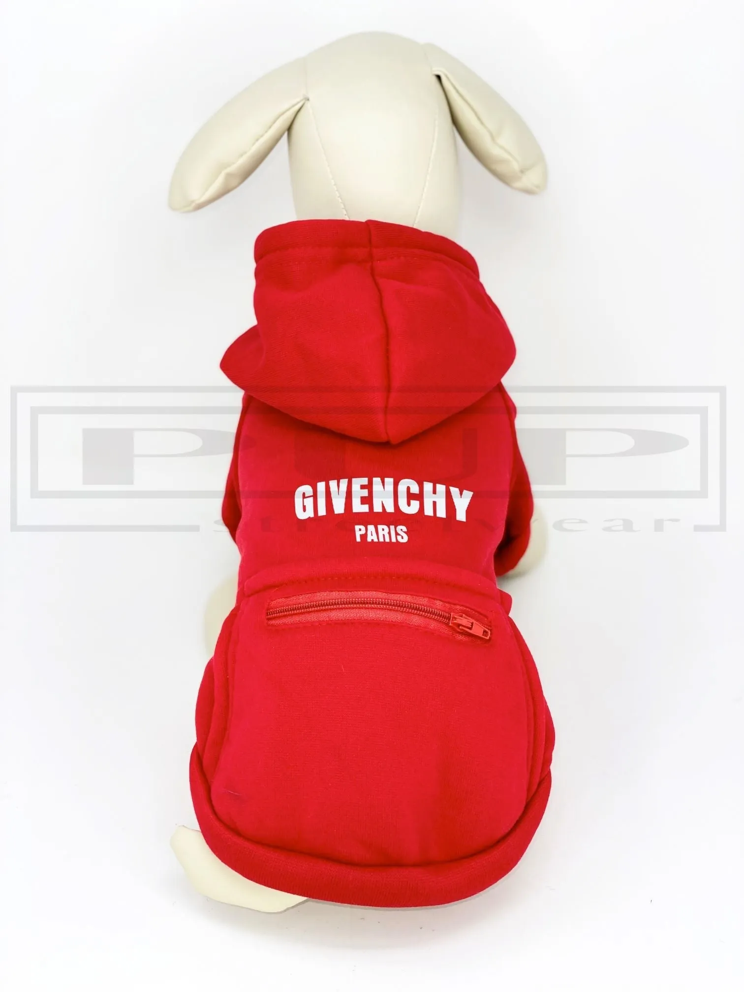 Givenchew Big Dog Box Zippered Pocket Hoodie (avail in other colours)