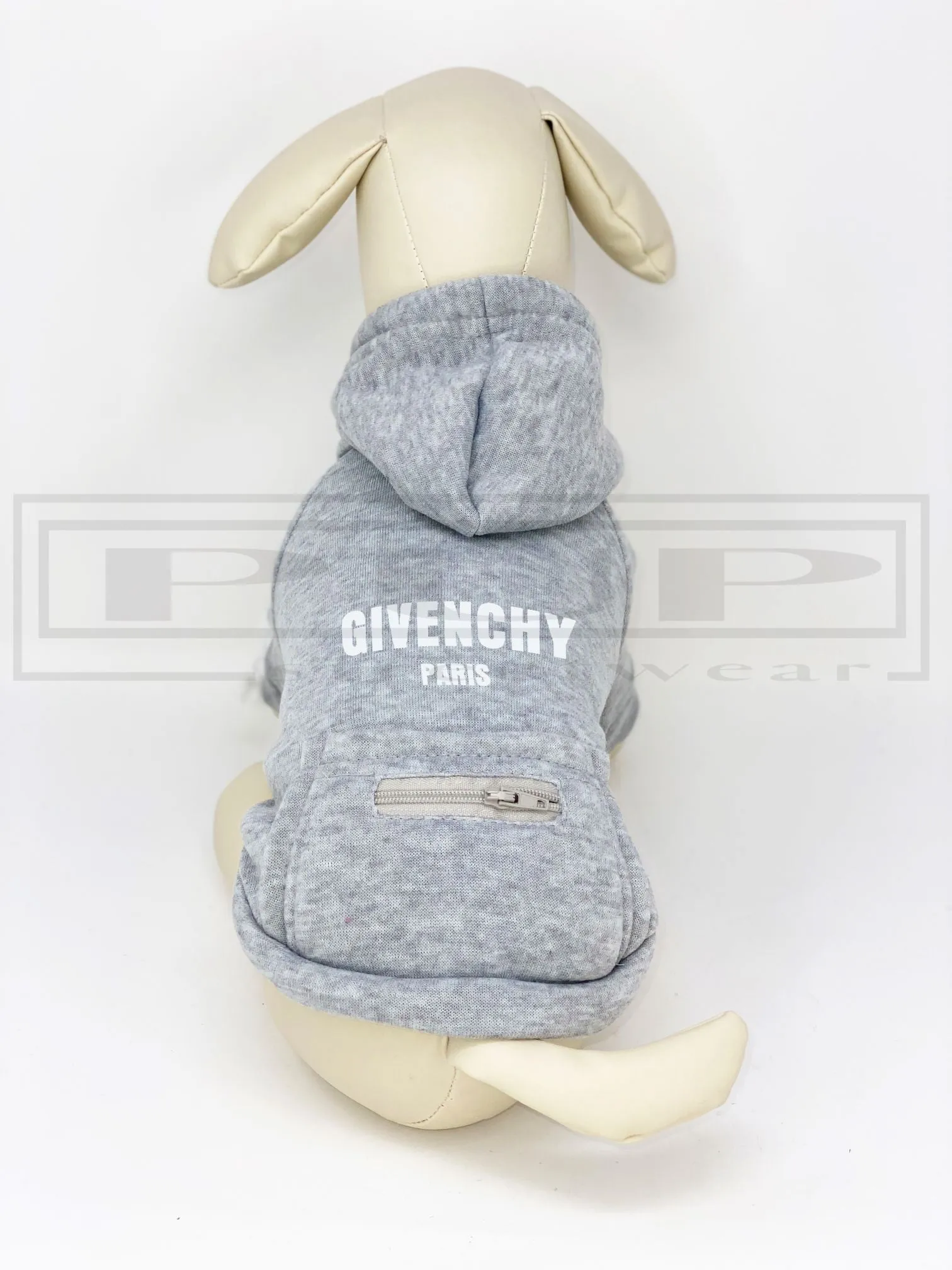Givenchew Big Dog Box Zippered Pocket Hoodie (avail in other colours)