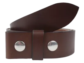 Interchangeable 1 Inch (25mm) Leather Belt Strap in Chestnut