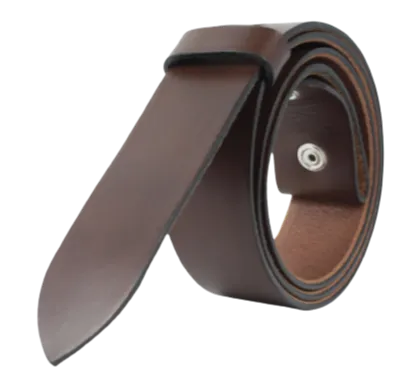 Interchangeable 1 Inch (25mm) Leather Belt Strap in Chestnut