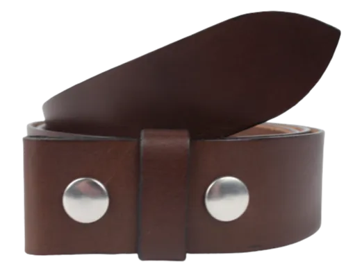 Interchangeable 1 Inch (25mm) Leather Belt Strap in Chestnut