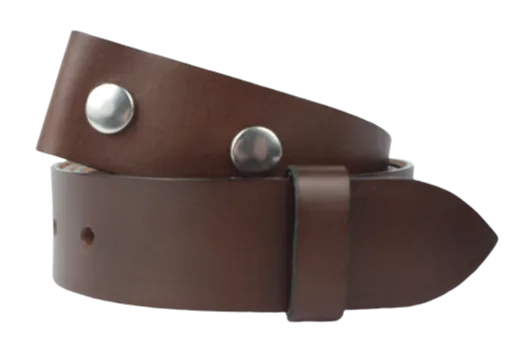 Interchangeable 1 Inch (25mm) Leather Belt Strap in Chestnut