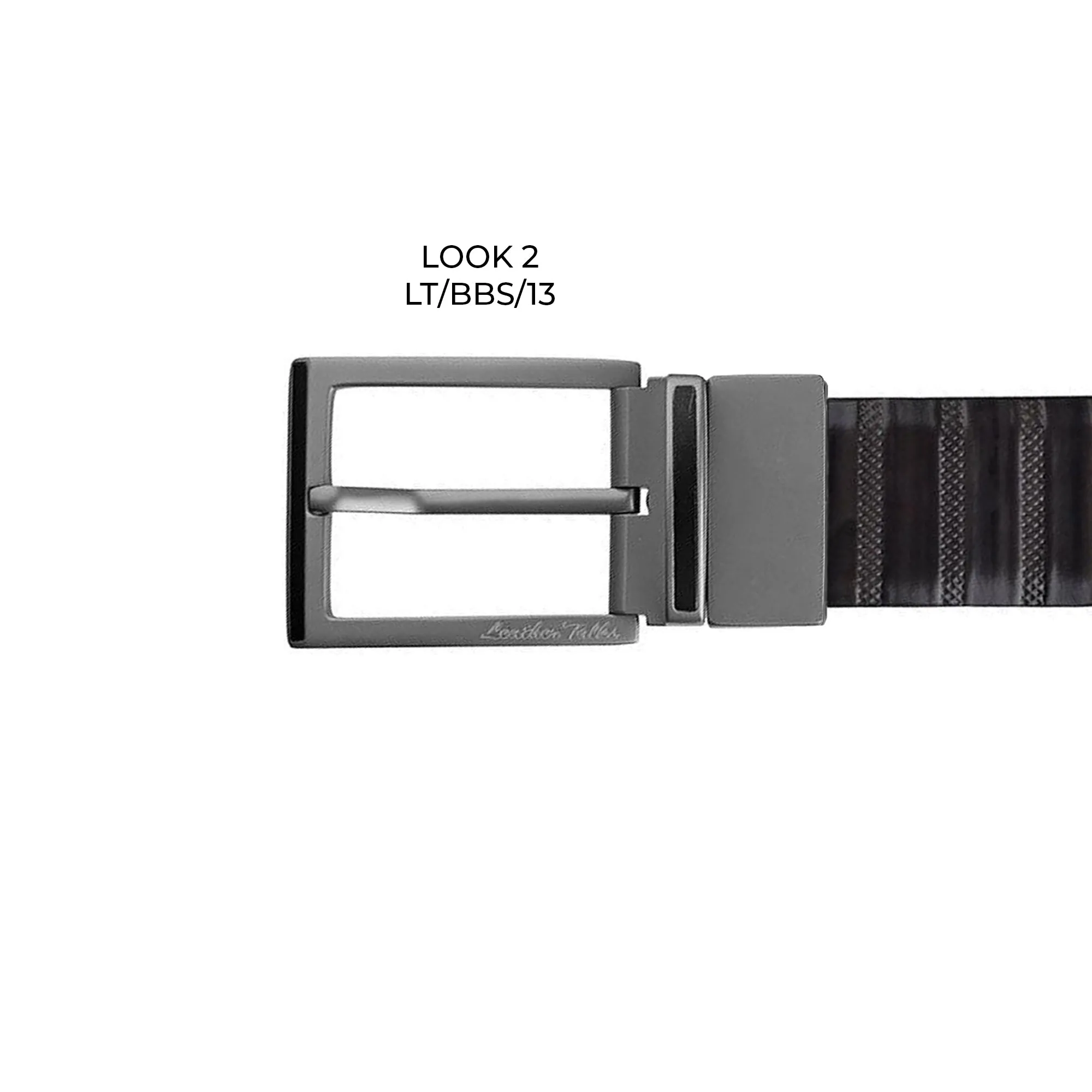Italian VT Stripe | Genuine Leather Wallet and Belt Gift Set | Wallet and Belt Combo | Plus Size Mens Belts | Colour: Grey