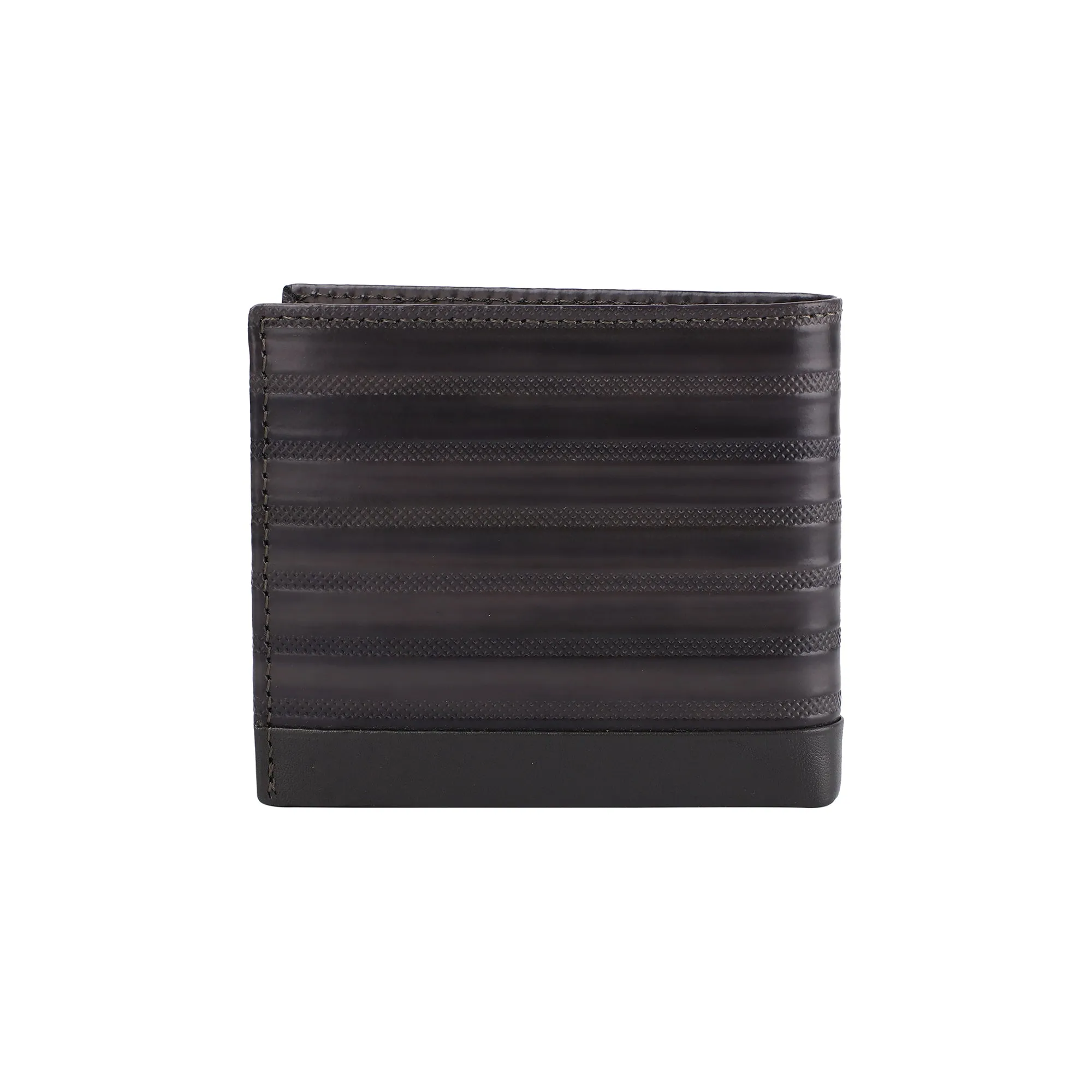 Italian VT Stripe | Genuine Leather Wallet and Belt Gift Set | Wallet and Belt Combo | Plus Size Mens Belts | Colour: Grey