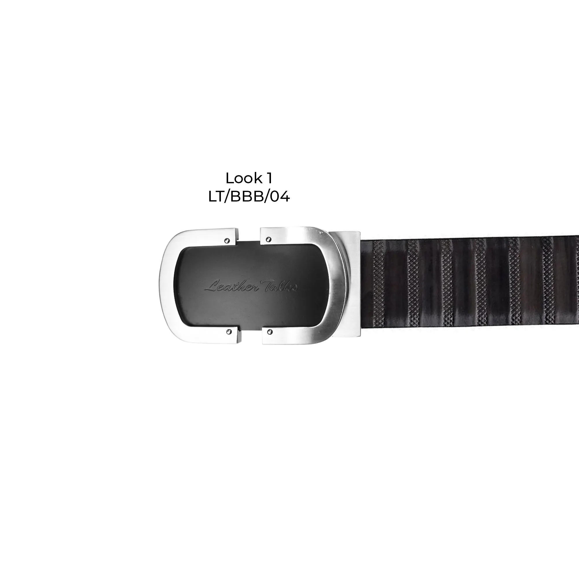Italian VT Stripe | Genuine Leather Wallet and Belt Gift Set | Wallet and Belt Combo | Plus Size Mens Belts | Colour: Grey