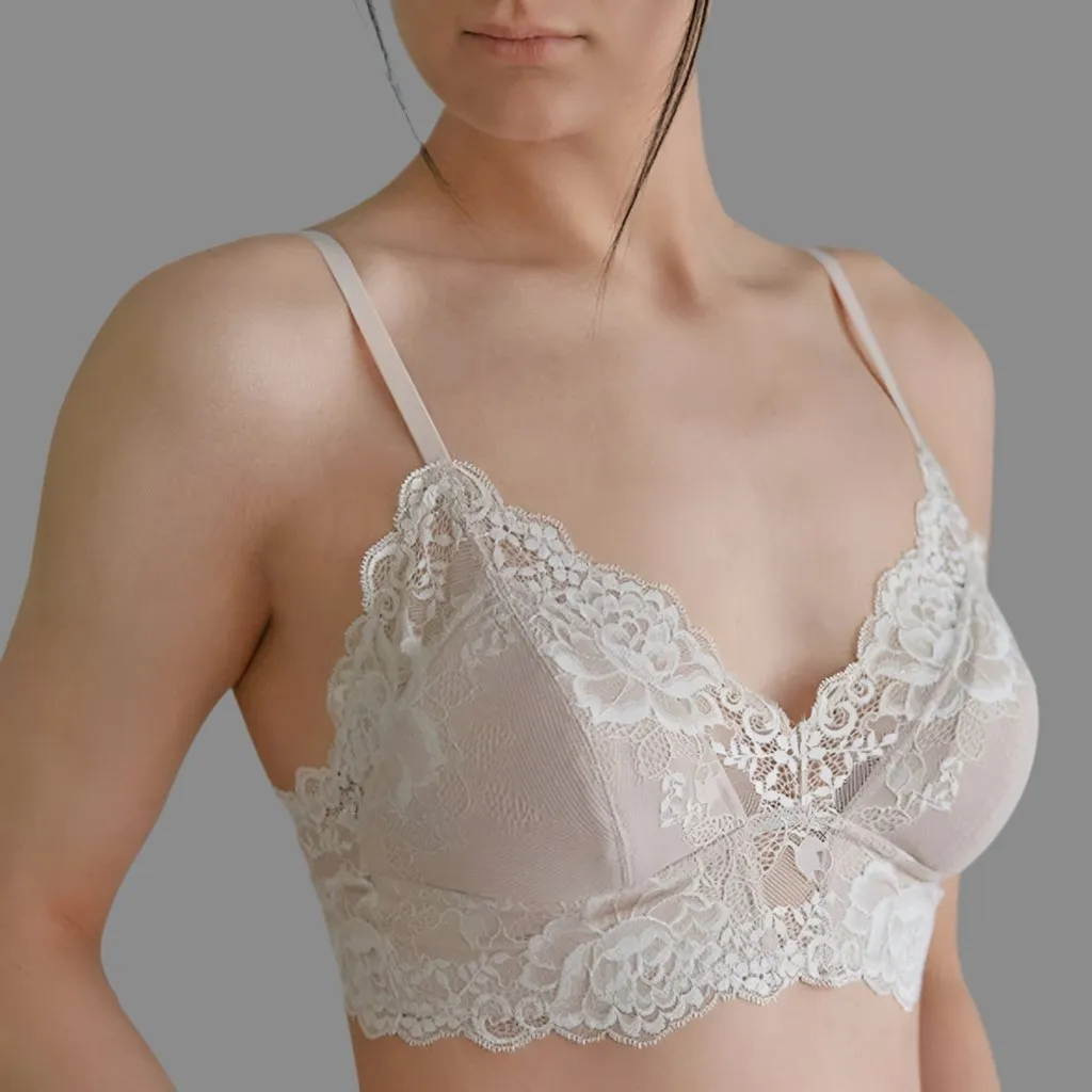 Janira - Greta Lace Bralette - Black/Nude