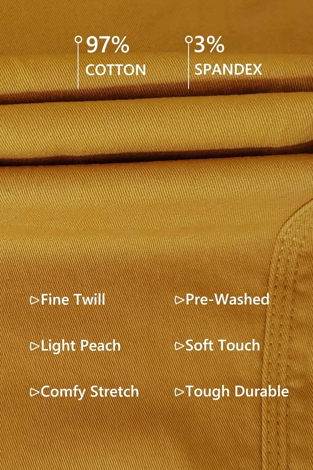 Khaki Pants for Short Men 27" Straight Slim Fit Mens Dress Chinos Pants Stretch Smart Casual Trousers