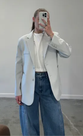 Light Blue Relaxed Tailored Blazer