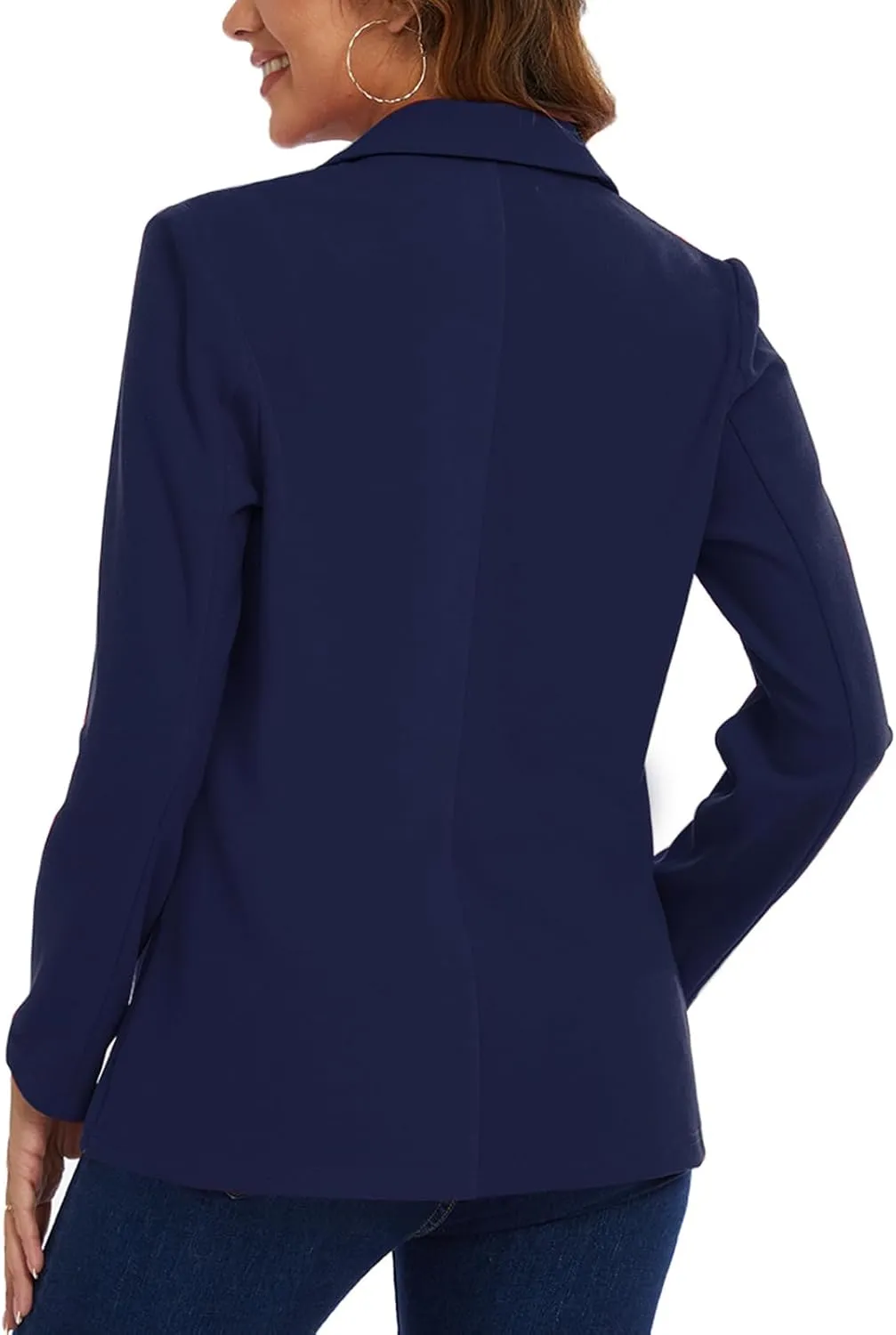 MINTLIMIT Womens Casual Long Sleeve Blazer Button Front Notch Lapel Work Office Business Blazers Jackets with Pockets