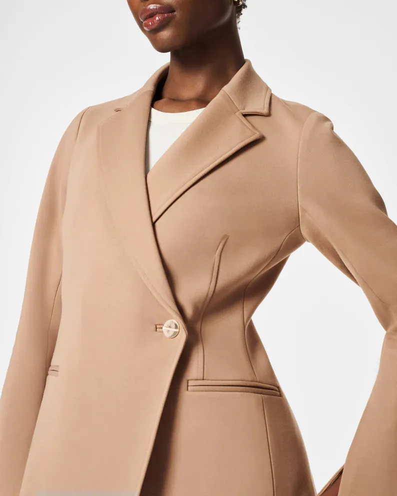 Perfect Asym Tailored Blazer Toffee - SPANX