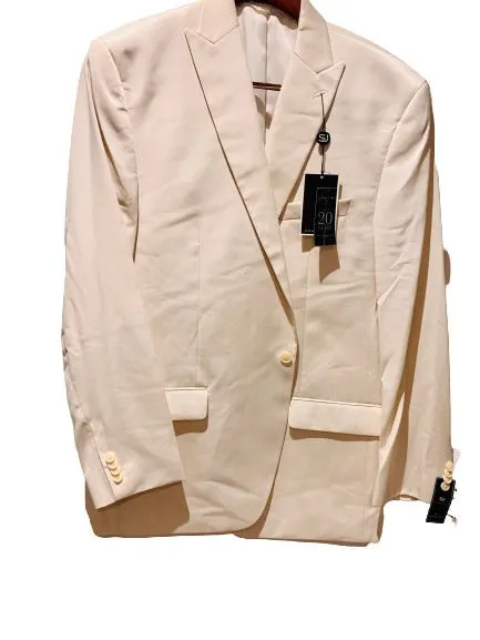 Sean John Men's Classic-Fit White Solid Tuxedo Jacket