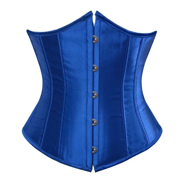 SEXY Gothic Underbust Corset and Waist cincher Bustiers Top Workout Shape Body Belt Plus size Lingerie S-6XL