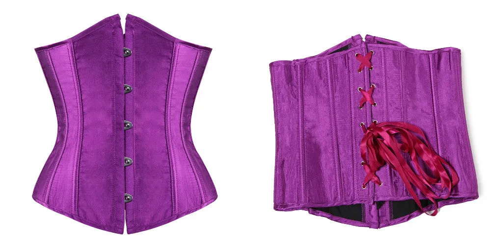 SEXY Gothic Underbust Corset and Waist cincher Bustiers Top Workout Shape Body Belt Plus size Lingerie S-6XL