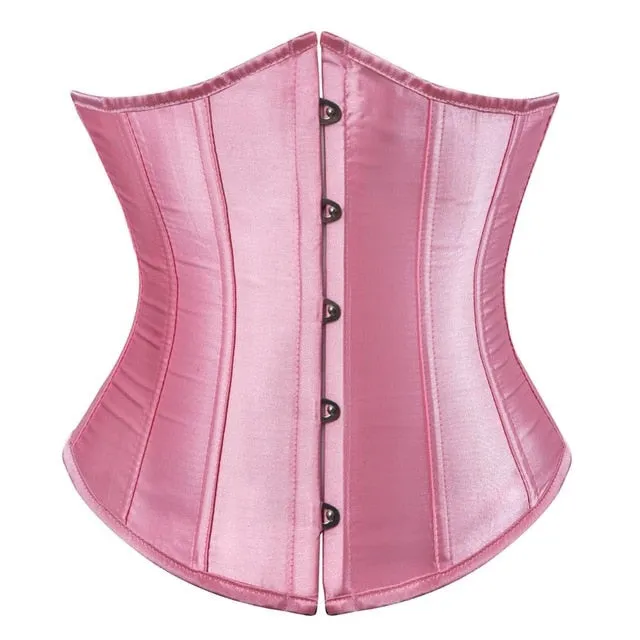 SEXY Gothic Underbust Corset and Waist cincher Bustiers Top Workout Shape Body Belt Plus size Lingerie S-6XL