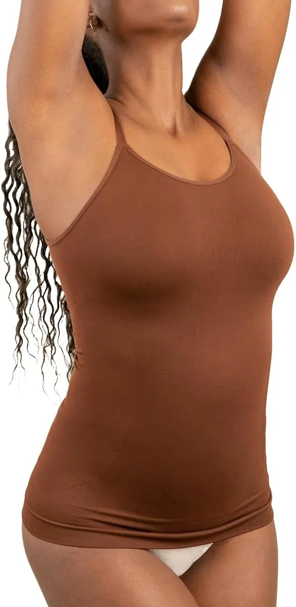 SHAPERMINT Womens Tops - Scoop Neck Cami Body Shaper for Women, Shapewear Tummy Control, Camisole Tank Tops for Women
