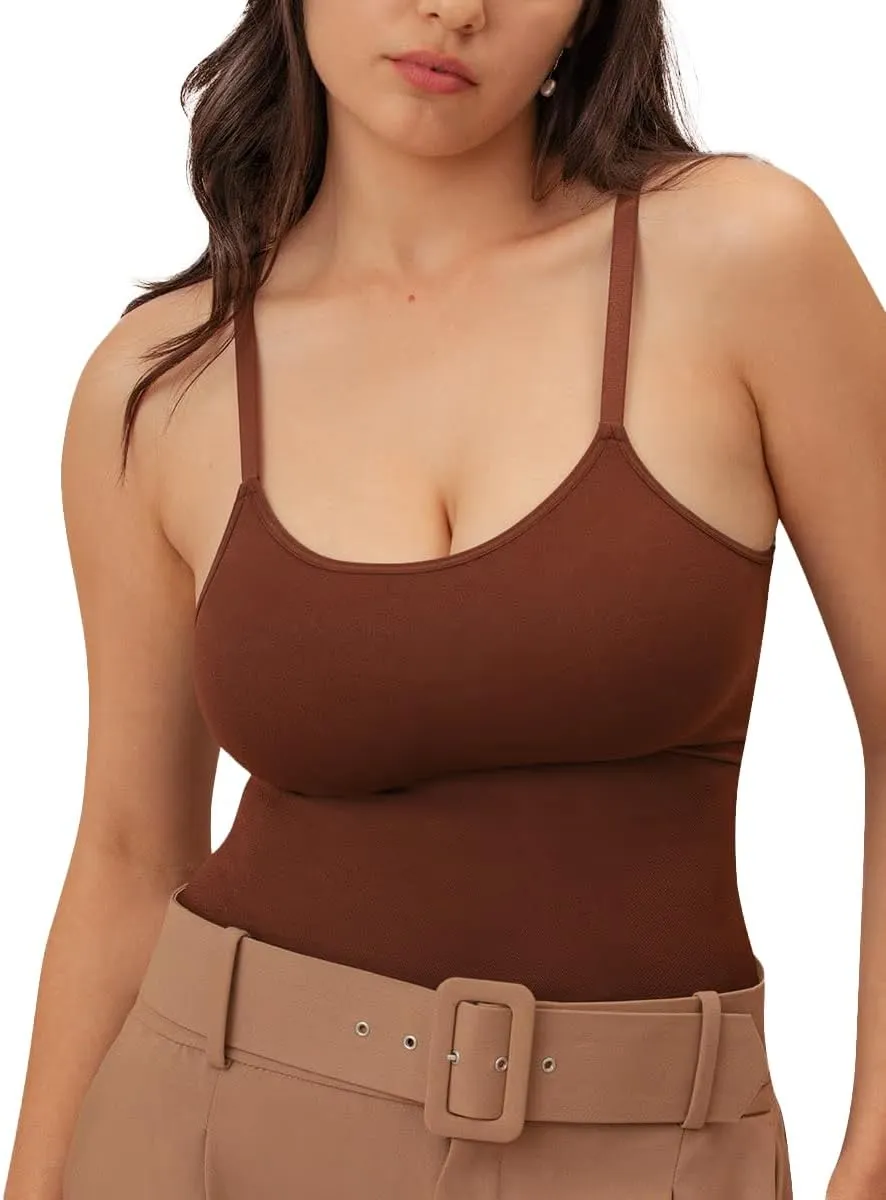 SHAPERMINT Womens Tops - Scoop Neck Cami Body Shaper for Women, Shapewear Tummy Control, Camisole Tank Tops for Women