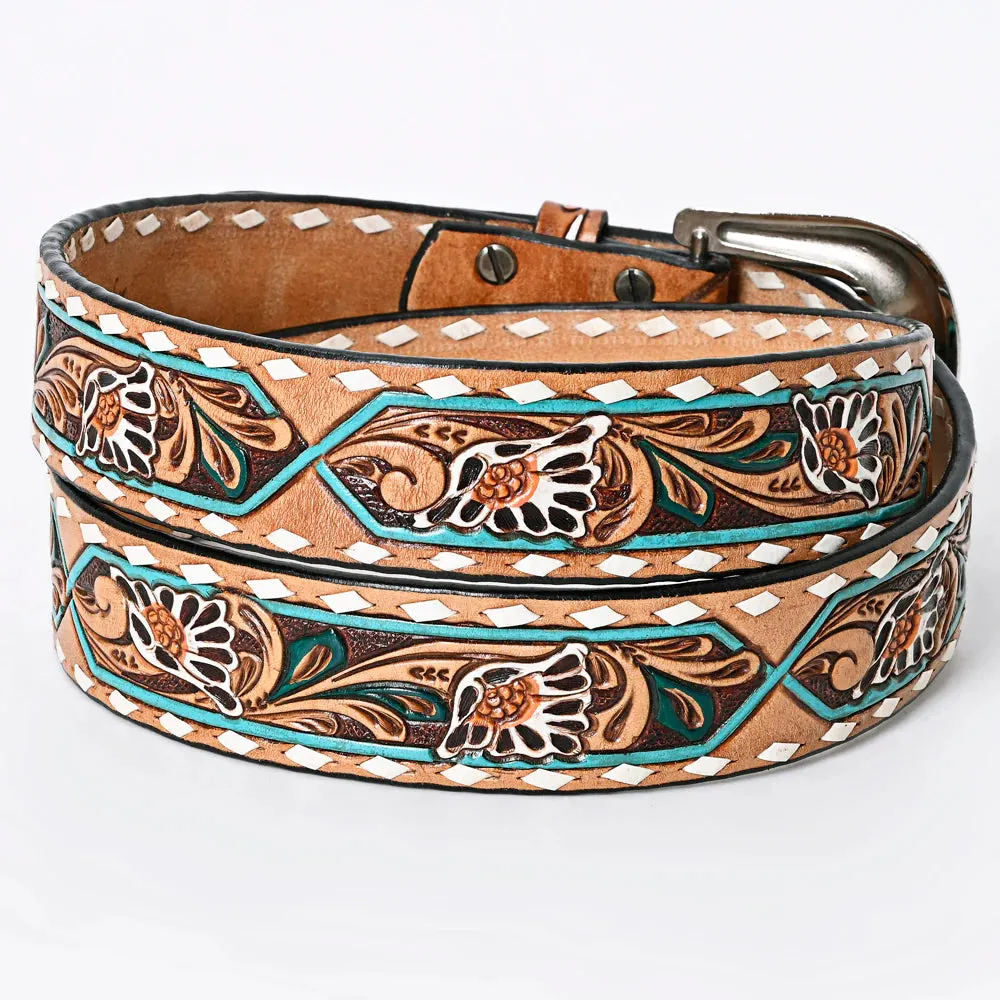Spanish Oaks Hand Tooled Leather Belt