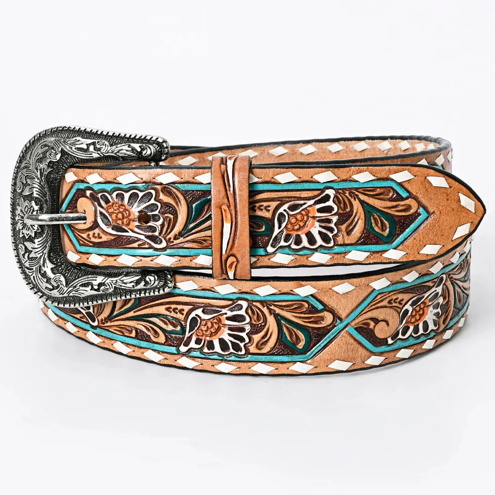 Spanish Oaks Hand Tooled Leather Belt