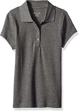 The Children's Place Girls' Uniform Pique Polo