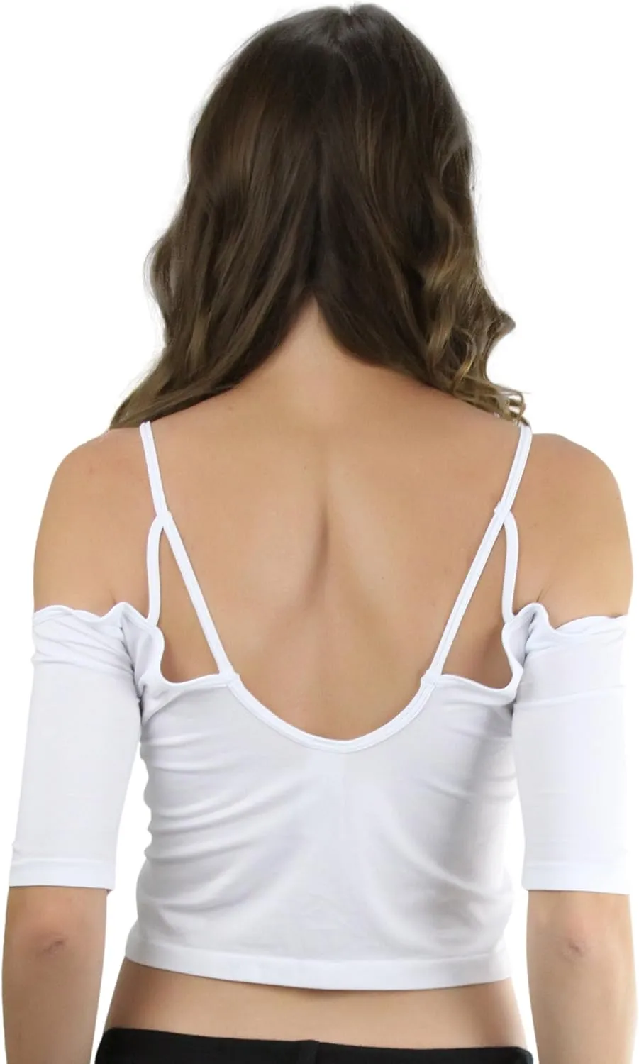 ToBeInStyle Women's Strappy Caged Layering Bralette Wire Free Lightweight Stretch Fit