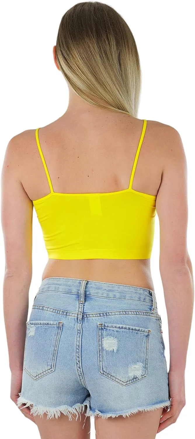 ToBeInStyle Women's Strappy Caged Layering Bralette Wire Free Lightweight Stretch Fit