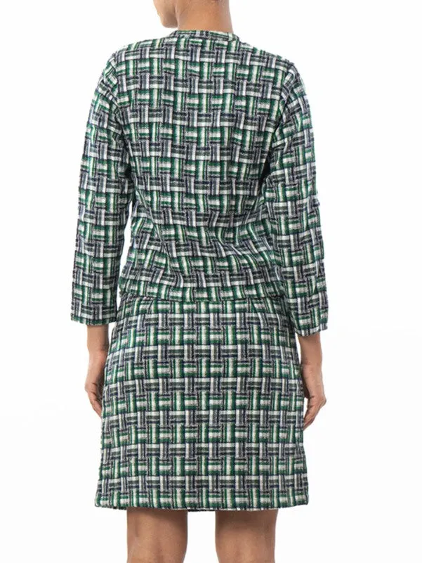 Upscale Tweed Green Co Ord Set